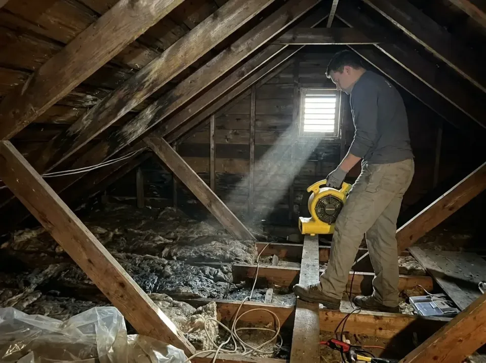 attic-water-damage-drying-proc-007 — frequently asked questions, Emergency Water Extraction & 24/7 Flood Response in Coplay,…